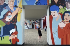 Gdańsk, Stacja PKM Strzyża, uroczysta prezentacja muralu "Kobiety Wolności" . Na zdjęciu
05.07.2019 fot. Maciej Kosycarz / KFP